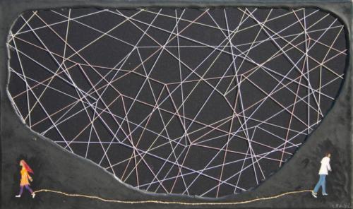 The Golden Wire - 45 x 75 cm