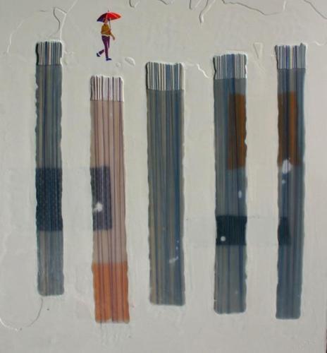 A Walk on a tight rope 1 - 95 x 75 cm