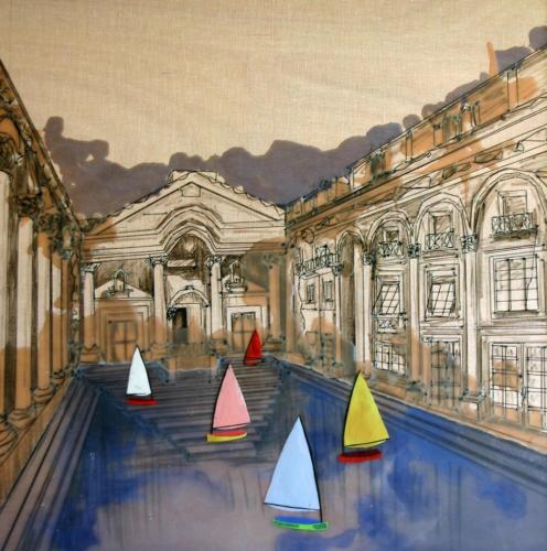 Regatta at the Peristil - 80 x 80 cm