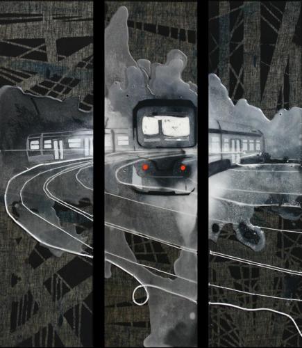 23:05 h - 84 x 74 cm